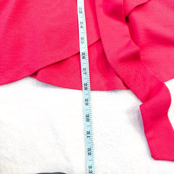 Eloquii Peplum Wrap Top Fuschia Pink Flutter Sleeves Women's Plus Size 20 - Picture 11 of 12